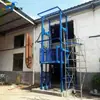 Elevador de Carga Hidráulico Simple de Fábrica de Almacén Elevador Eléctrico de Carga Plataforma Elevadora de Rieles para Taller
