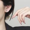 Aretes de Mariposa de Plata Esterlina 925 para Mujer, Aretes con Cierre de Rosca, Aretes de Moda Dulces y Frescos Estilo Bosque, Accesorios Nicho