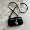 Bolsa Pequena com Textura Retrô Bolsa Feminina 2026 Nova Bolsa Quadrada Pequena de Camurça e Pelúcia Simples Versátil Bolsa de Celular Transversal