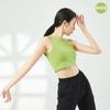 Ropa de Entrenamiento de Danza Moderna Chaleco de Danza Ajustado de Algodón Corto Yoga Fitness Running Top Deportivo para Verano