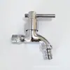 Torneira de máquina de lavar com núcleo de cobre e alça de 4 pontos DN15 torneira de liga de zinco pontiaguda para tanque de esfregão de abertura rápida
