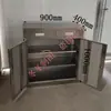 Gabinete bajo de acero inoxidable 304 mesita de noche con puerta con cerradura con cajón archivador de doble puerta gabinete de herramientas