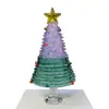 Árvore de Natal Extra Grande Enrolada em Arame, Árvore de Natal de Vidro de Zibo, Artesanato em Vidro Lampwork, Enfeites, Presentes