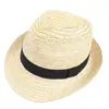 Sombrero de Paja, Sombrero de Sol de Moda Estilo Coreano, Sombrero Jazz Retro Británico, Sombrero de Caballero, Sombrero de Paja