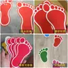 Adesivos de Identificação de Pegadas Sem Texto, Pegadas para Shoppings, Creches, Escadas de Chão, Adesivos de Chão Espessados Antiderrapantes e Resistentes ao Desgaste, Outros