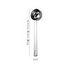 Cuchara medidora de acero inoxidable 304, cuchara medidora de mango largo de 15 ml, 20 ml y 30 ml, cuchara medidora para café, leche en polvo, cuchara medidora pequeña a escala.