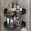 Estante de Almacenamiento para Baño, Estante para Lavabo Montado en la Pared sin Clavos, Almacenamiento para Inodoro y Cocina, Estante Triangular para Baño sin Taladro