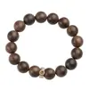 Pulsera de Madera de Aloes de Borneo con los Doce Signos del Zodíaco y Cuentas de Buda del Año de Nacimiento para Hombres y Mujeres, Cuentas de Oración Budistas, Regalo de Año Nuevo al por Mayor