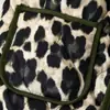 Ins estilo europeo y americano transfronterizo 2026 nueva moda elegante para mujer al por mayor para el trabajo retro estampado de leopardo holgada chaqueta de algodón