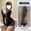 Saia Bodycon Sexy de Renda Roxa Transparente com Design Vazado, Lingerie Puro Desejo, Saia franzida com cordão 1535