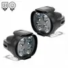 Luz de espejo para motocicleta de comercio electrónico transfronterizo WJ 4 perlas luz LED para coche eléctrico foco luz de espejo retrovisor luz de inspección faro
