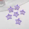 Presilhas coloridas laterais para franja de crianças, estilo coreano fofo, presilhas de cabelo de alta qualidade e requintadas, presilhas para bebê estilo dopamina que não danificam o cabelo