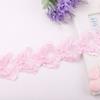 Acessórios de roupas de bebê direto da fábrica renda de pérola atacado cor Borboleta Dupla organza renda com contas feita à mão