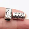 18x11x11mm Diâmetro do furo aprox.. 8mm 4.4g Multicor Textura Irregular Contas Tubulares Espaçadoras Contas para Dreadlocks