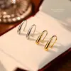 Ganchos de Pendientes de Moda Sencillos de Plata de Ley S925 para Mujer, Elegantes Versátiles de Lujo Ligero Accesorios de Oreja de Gama Alta, En Stock al por Mayor