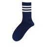 Calcetines Zhuji talla grande Tres Rayas Hombre y Mujer Pareja Calcetines de Media Caña Absorbentes de Sudor Apestosos Ins Estilo Universitario Moderno Calcetines Deportivos
