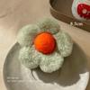 Pinza para el Cabello de Peluche de Camelia Otoño e Invierno Accesorio para el Cabello Nuevo Adorno Floral para el Cabello Pinza de Garra de Alta Gama Versátil para la Parte Posterior de la Cabeza