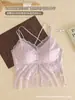 Camisola brillante y sexy de talla grande con un hermoso diseño en la espalda, adecuada para usar como capa interior o exterior, con detalles de encaje en la espalda