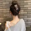 Pinza de Agarre de Peluche Estilo Chanel Vintage para Mujeres, Pinza Tiburón para la Parte Trasera de la Cabeza, Tocado Elegante de Alta Gama Otoño e Invierno