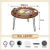 Parrilla de Barbacoa para Exterior para Uso Doméstico, Mesa de Barbacoa Plegable Portátil Sin Humo, Parrilla de Carbón para Patio Exterior Preparación de Té