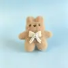 Colgante de Conejo de Dibujos Animados Muñeco de Peluche Broche Conejo de Perla Llavero Accesorios para Ropa Pequeños Regalos Pequeños Adornos Colgantes Accesorios