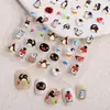 Adesivo de unha de pinguim fofo pequeno 5D relevo tridimensional pingu pingu fofo adesivo de arte de unha joia SL