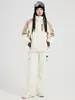 Llegada Nueva Invierno 2024 Traje de Esquí para Mujer Tabla Única Cortavientos Impermeable Algodón Cálido Ropa de Esquí Conjunto de Pantalones para Hombre