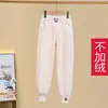 Calças de Veludo Cotelê para Meninas Primavera e Outono Estilo Ocidental Moda Calças de Moletom Forradas com Lã Infantil Roupa Íntegra de Veludo Calças Esportivas Casuais para Menininha
