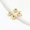 Accesorios de Color Fuerte Duradero Chapados en Cobre Accesorios para Joyería DIY Incrustados con Zirconia Cuentas Espaciadoras Hilo para Pulseras Tejido Espaciador C45