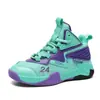 Zapatos Deportivos para Niños Zapatos de Baloncesto para Niños 6-15 Años Malla Transpirable Tenis para Estudiantes Antideslizantes Resistentes al Desgaste Zapatos para Correr