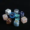 Dados de resina al por mayor de 15-16 mm, dados redondos coloridos para juegos de mesa, bares, juegos de entretenimiento KTV