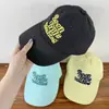 Chapéu Feminino de Verão Fino Secagem Rápida Respirável Chapéu de Sol Estilo Coreano Moda Versátil Boné Bordado com Letra Mostra Rosto Pequeno