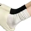 Meias Pós-Parto Soltas, Meias Médias Sem Costura, Meias Slouch Doces, Meias Brancas Leite Gelo, Meias da Moda, Estilo Fino Primavera e Outono