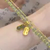 Pulsera de la suerte de cacahuete de moda, favorita de las celebridades de Internet para mujer, nueva de doble capa, ponible, de lujo ligero, de alta gama, personalizada