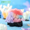 Micro Paisaje Creativo Lindo Coral Sirena Figura Pecera Oceánica Decoración Paisajismo Accesorios Mini Adornos Pequeños