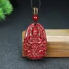 Colgante de Buda Nacimiento de los Doce Signos del Zodíaco con Sello Dorado de Arena de Cristal de Alto Contenido, Colgante de las Ocho Deidades Guardianas de Cinabrio, Fuente de Suministro para Transmisiones en Vivo