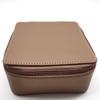 Bolsa de cosméticos portátil de gran capacidad de fábrica, suministro de PU, lindo estuche cuadrado para cosméticos, bolsa de almacenamiento de belleza de viaje