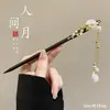 Novo grampo de cabelo antigo estilo chinês com borla para mulheres, elegante e versátil, adequado para Hanfu, cheongsam e penteados presos