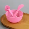 Tigela para Máscara Facial, Espátula para Máscara, Colher para Máscara, Pincel para Máscara, Tigela de Plástico, Espátula de Mistura, Tigela para Misturar Máscara, Pincel de Maquiagem, Conjunto em Atacado