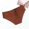 Roupas Íntimas de Renda Novas Transfronteiriças Femininas Francesas Românticas Sexy Calcinhas Femininas Seda Gelada Respirável Alta Elasticidade Tamanho Plus Calças