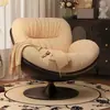 Sofá Individual Moderno Minimalista Balcón Sala de Estar Uso Doméstico Silla de Ocio Giratoria Silla Sofá Perezoso Estilo Diseñador Italiano