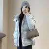 ¡La Serie de Cinco Piezas de Lu! Chaqueta Acolchada Gruesa Cálida para Exteriores de Patos Blancos a Prueba de Agua y Tres Pruebas, con Capucha, Corte Ajustado, Venta Caliente para Pareja