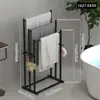 Estante Vertical para Toallas de Baño con Gancho Hogareño Gancho para Toalla y Bola de Baño Estante de Almacenamiento Estante Colgante sin Taladro para Almacenamiento de Toallas