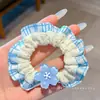 Scrunchie de cetim plissado estilo coreano para mulheres, novo modelo 2026, alta elasticidade, prendedor de cabelo durável, faixa de cabelo, acessório de cabelo elástico
