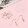 Ganchos de Oreja de Hierro Set de Tapones para los Oídos de Bucle Único K Oro Pendientes Hechos a Mano DIY Ganchos para Pendientes Pulsera Collar Materiales para Joyería