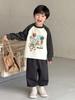 [Personalizado Sob Pedido] Moletom Infantil Masculino Primavera e Outono Pulôver Top de Bebê Roupa Infantil Outono Esportivo Casual