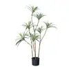 Estilo Minimalista de Lujo Ligero Planta de Orquídea Colgante Artificial con Bordes Blancos Decoración de Planta Verde Falsa Grande de Pie para Sala de Estar Interior Planta Verde Artificial