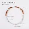 Pulsera Vintage de Piedra Shoushan y Cuentas de Madera, Nueva Serie Estilo Chino Corazón de Azúcar Ágata, Pulsera de Doble Círculo, Accesorio de Mano Diario Estilo Nacional para el Viaje