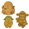 Pegatinas Doradas para Teléfono con Patrones Personalizados y Texto, Oro Puro 2mg, Personalización de Logo de Emblema de Empresa, Souvenirs de Festival