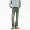 Jeans Bootcut Retro Azul Scimitar 2025 Nuevos para Hombre Primavera Slim Recto Estilo High Street Americano Pantalones